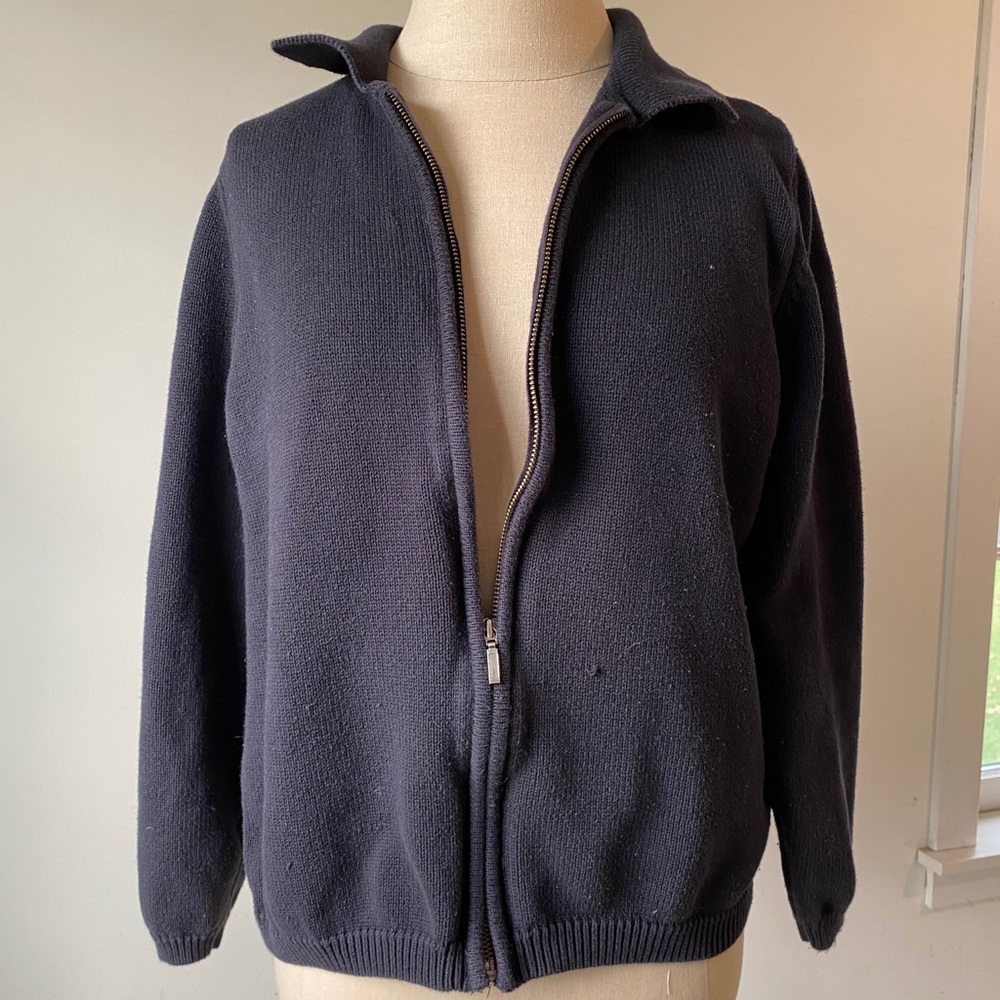 CROFT&BARROW | zip-up cardigan